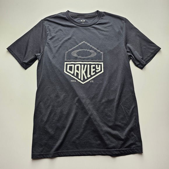 Oakley Other - Oakley Hydrolix Mens Graphic T-Shirt Black Short Sleeve Regular Fit Medium